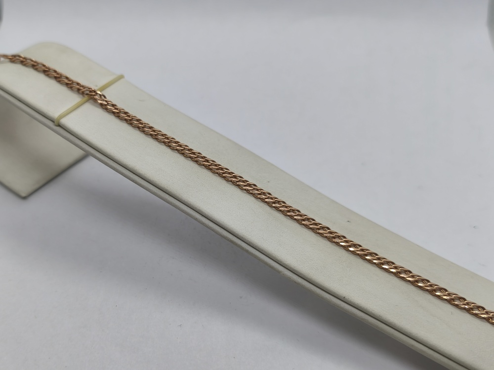 БРАСЛЕТ ПОЛНОВЕСНЫЙ Ромб двойной Au 585