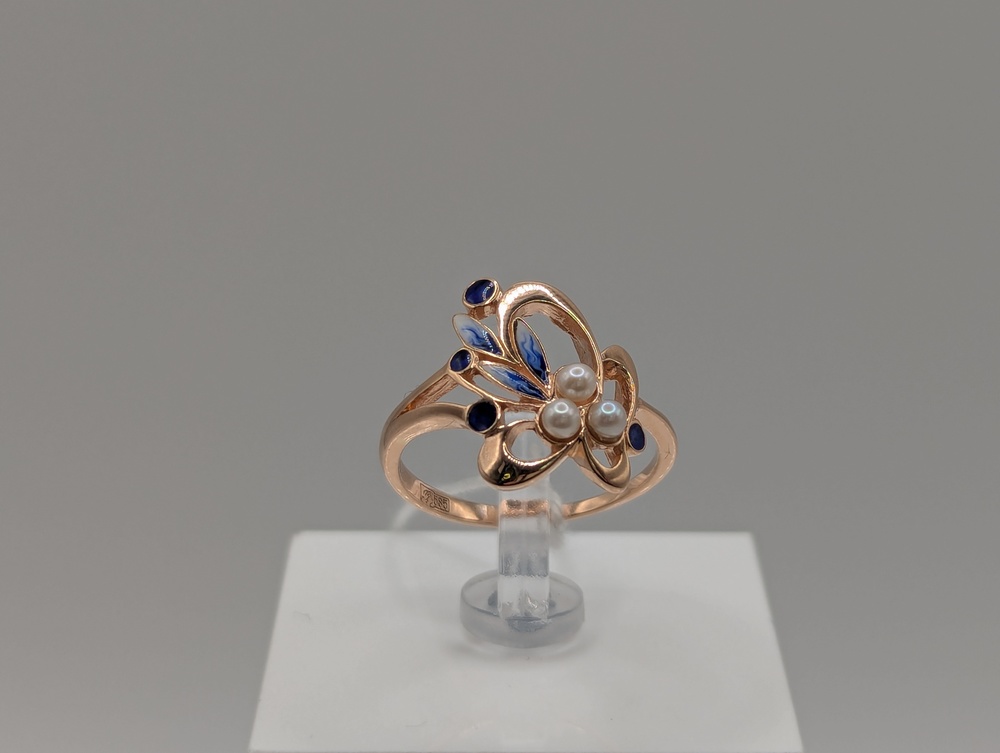 КОЛКМИ585 КОЛЬЦО С КАМНЯМИ (Au 585)