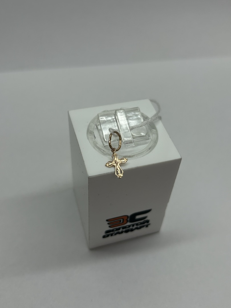 ПОДВЕСКА КРЕСТ БЕЗ КАМНЯ (Au 585)