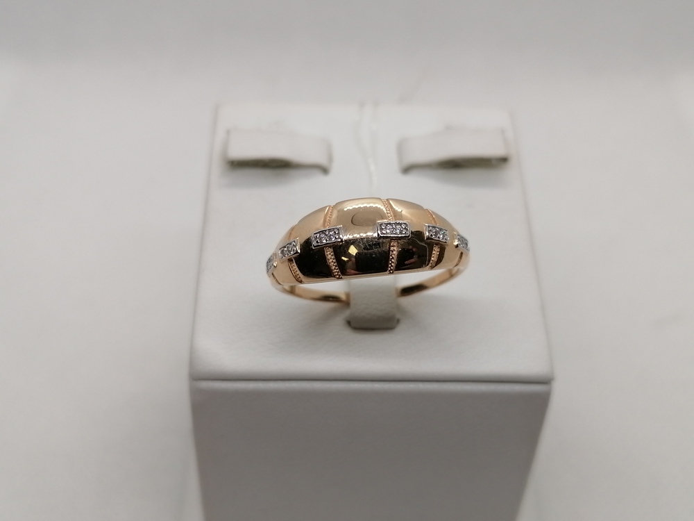 КОЛЬЦО С КАМНЯМИ (Au 585)