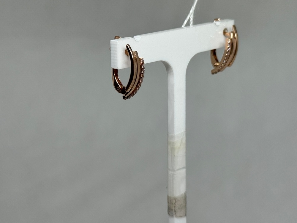 СКМИ585 СЕРЬГИ С КАМНЯМИ (Au 585)