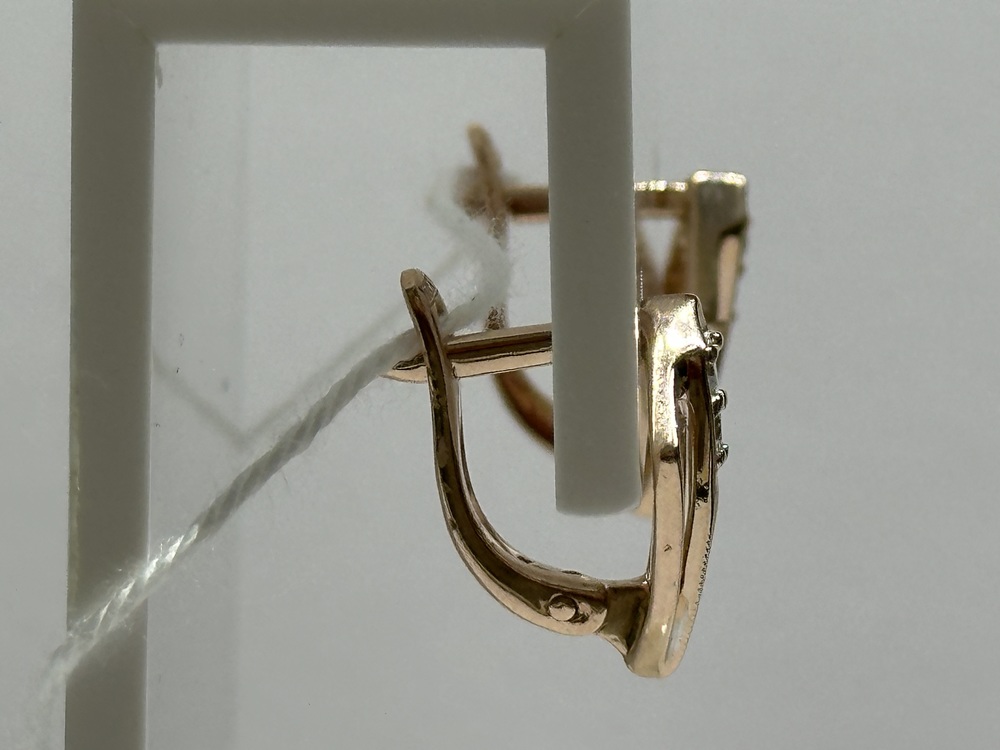 СКМИ585 СЕРЬГИ С КАМНЯМИ (Au 585)