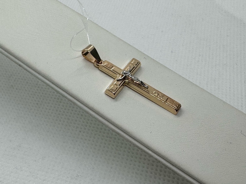 ПОДВЕСКА КРЕСТ без камня (Au 585)