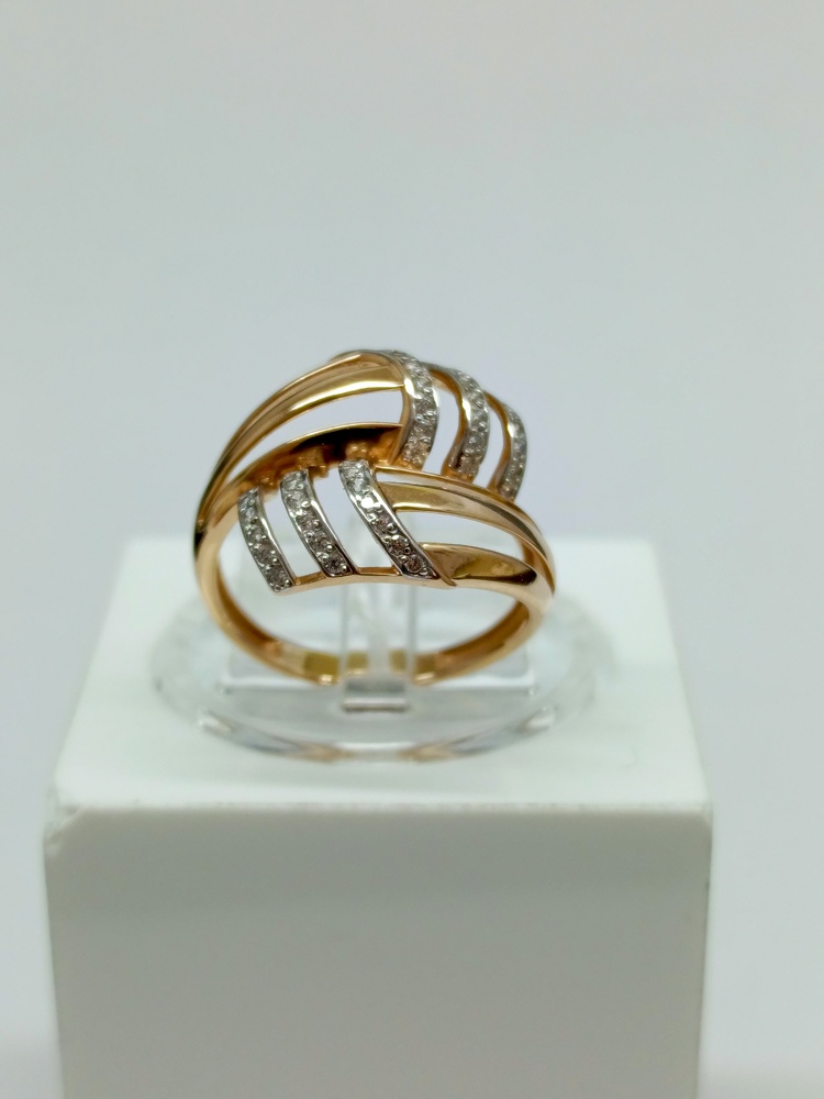 КОЛКМИ585 КОЛЬЦО С КАМНЯМИ (Au 585)