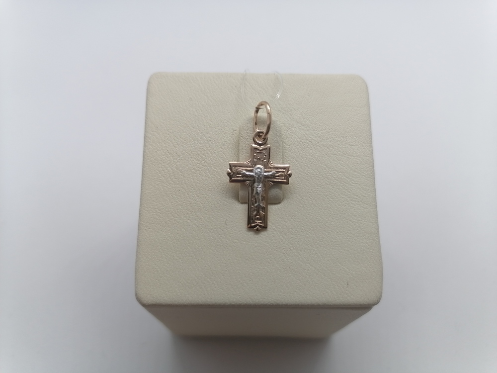 20-0153 ПОДВЕСКА КРЕСТ без камня (Au 585)