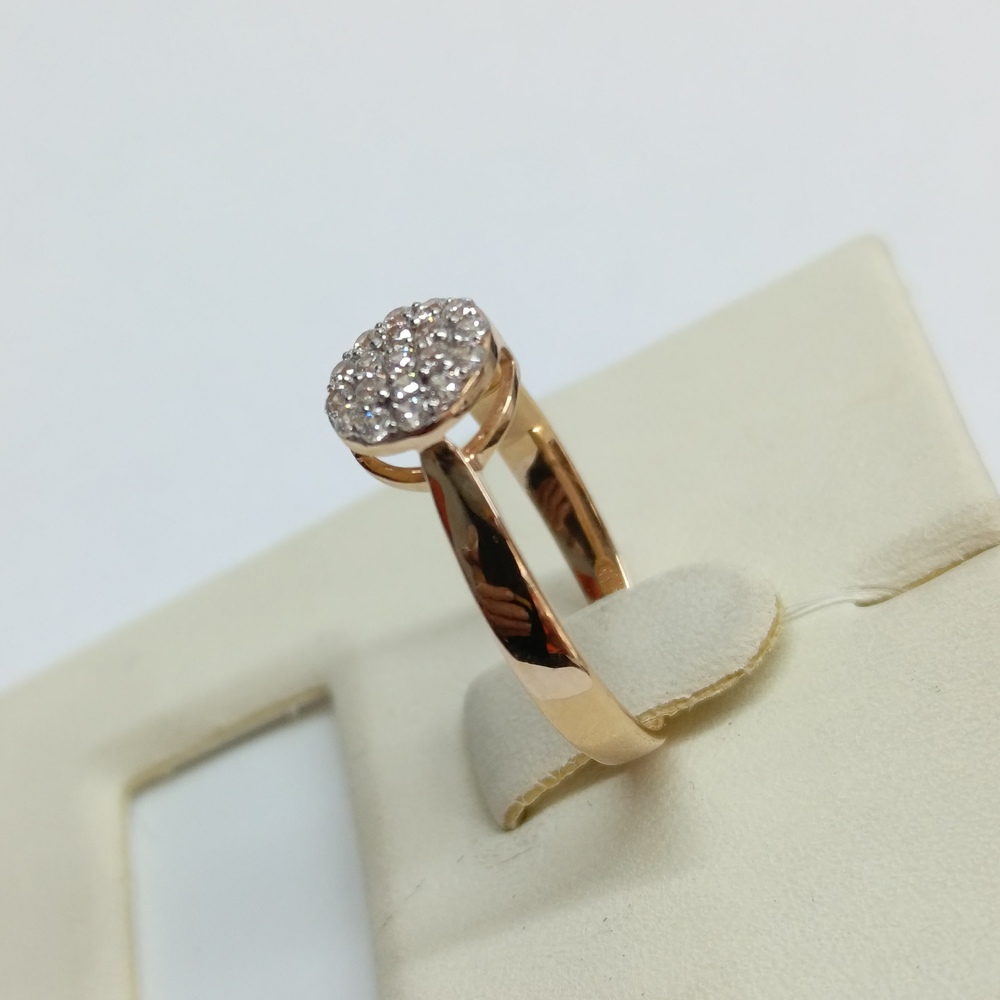 КОЛЬЦО С КАМНЯМИ (Au 585)