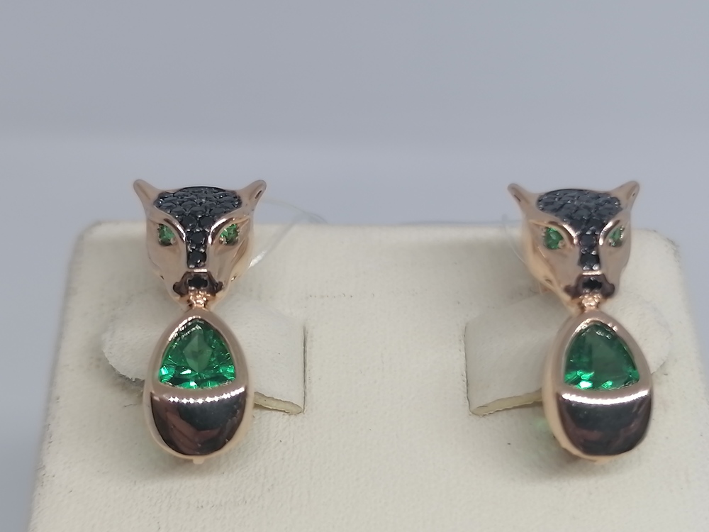 СЕРЬГИ С КАМНЯМИ (Au 585)