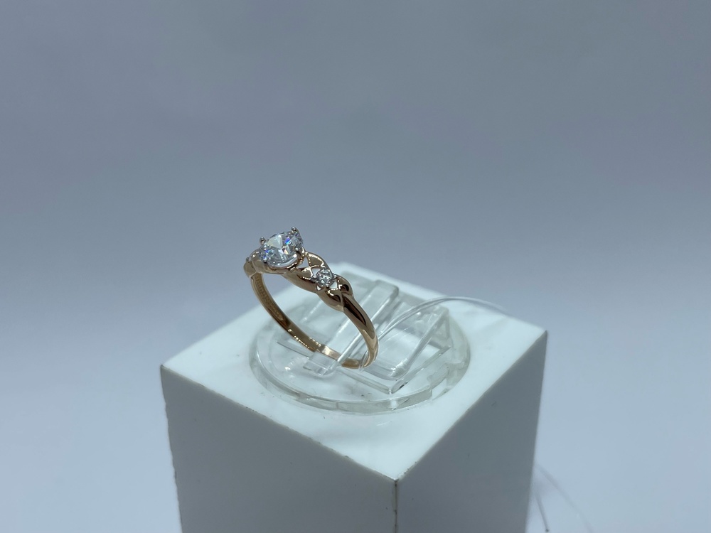 КОЛЬЦО С КАМНЯМИ (Au 585)