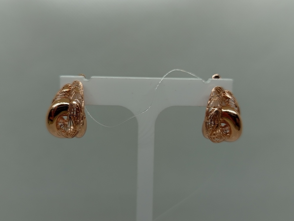 СЕРЬГИ БЕЗ КАМНЯ (Au 585)