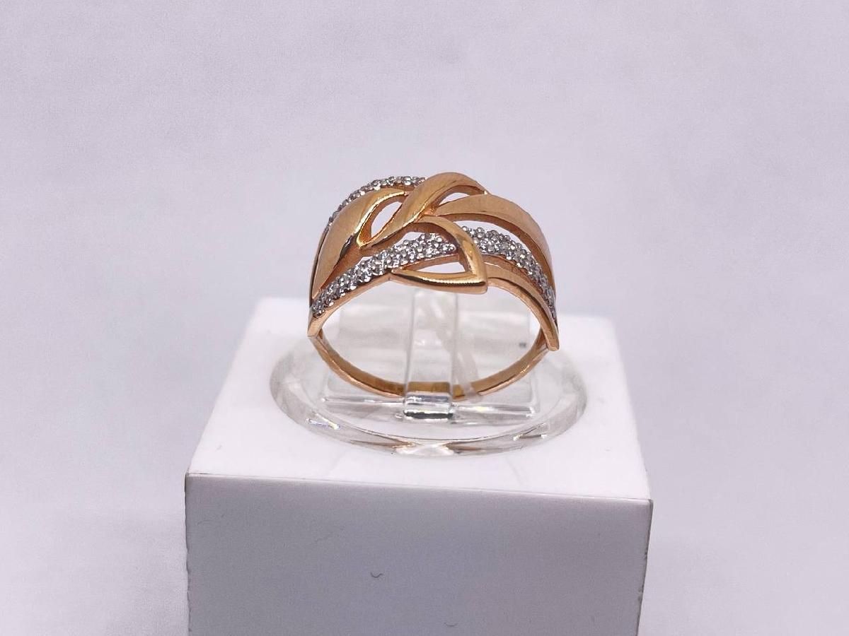 КОЛЬЦО С КАМНЯМИ (Au 585)