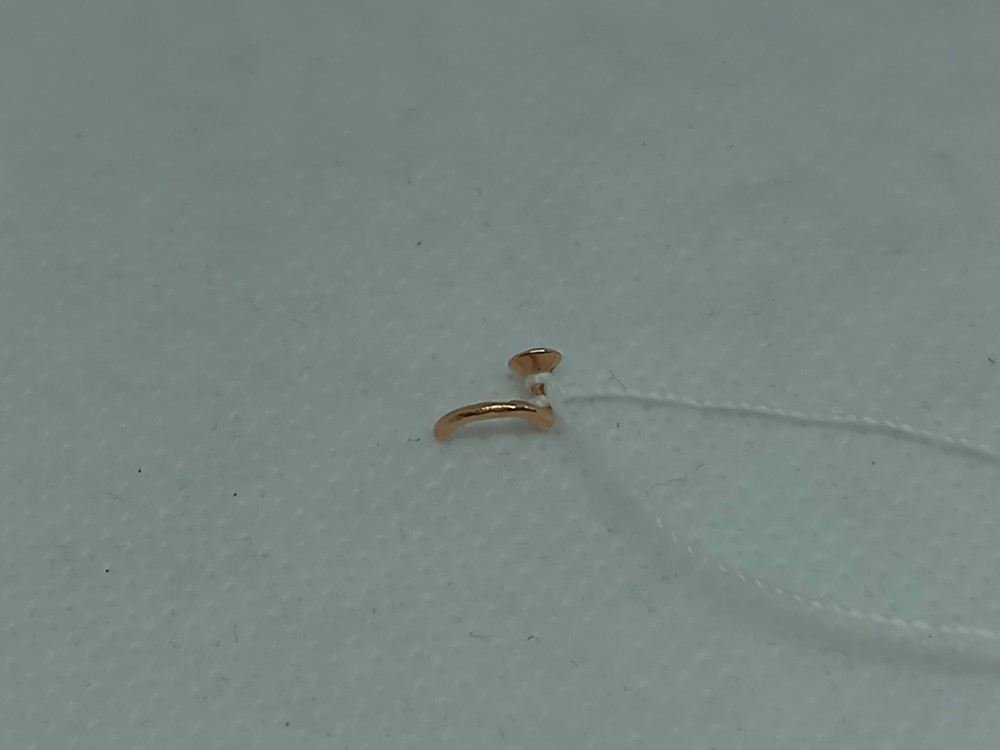 ПИРСИНГ В НОС с камнем (Au 585)