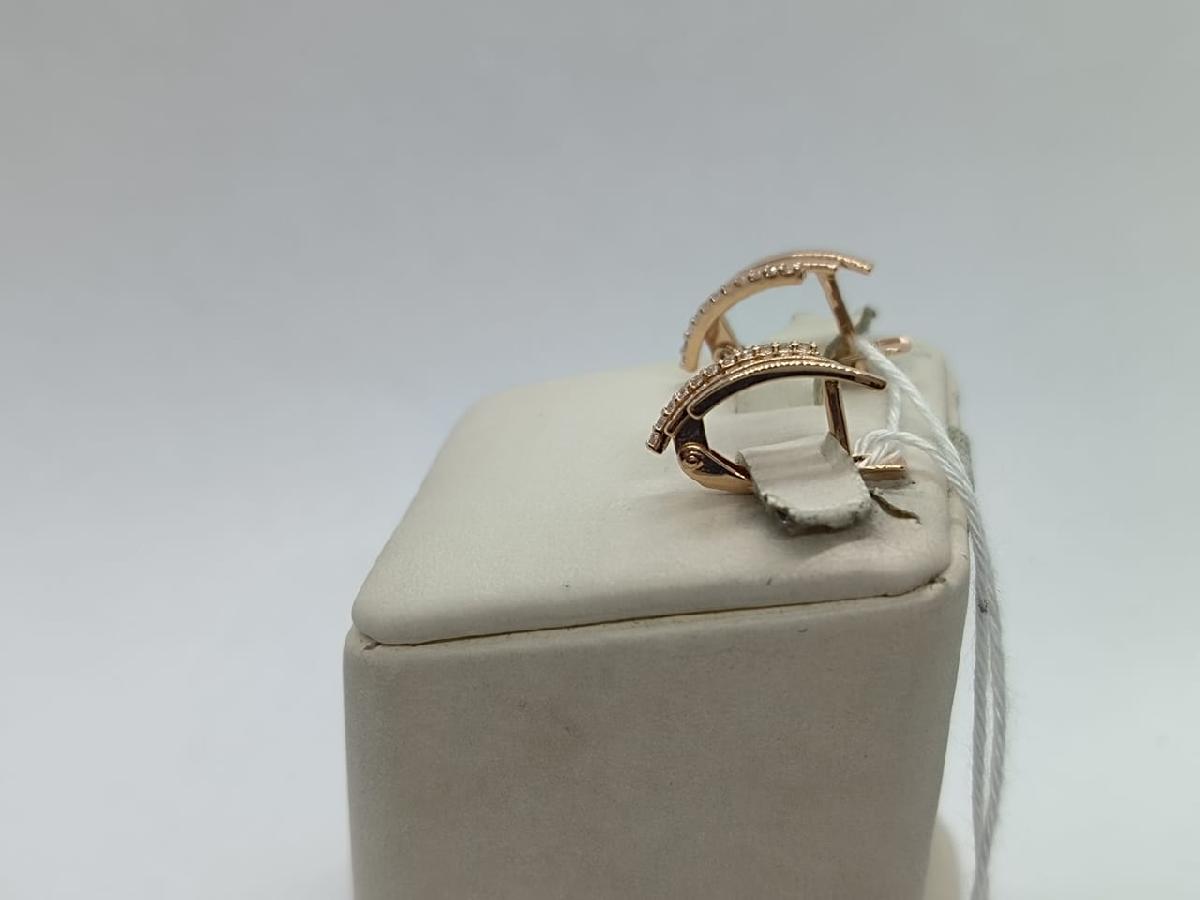 СКМИ585 СЕРЬГИ С КАМНЯМИ (Au 585)