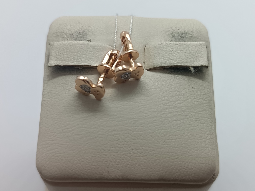 СПУС585 СЕРЬГИ ПУСЕТЫ (Au 585)