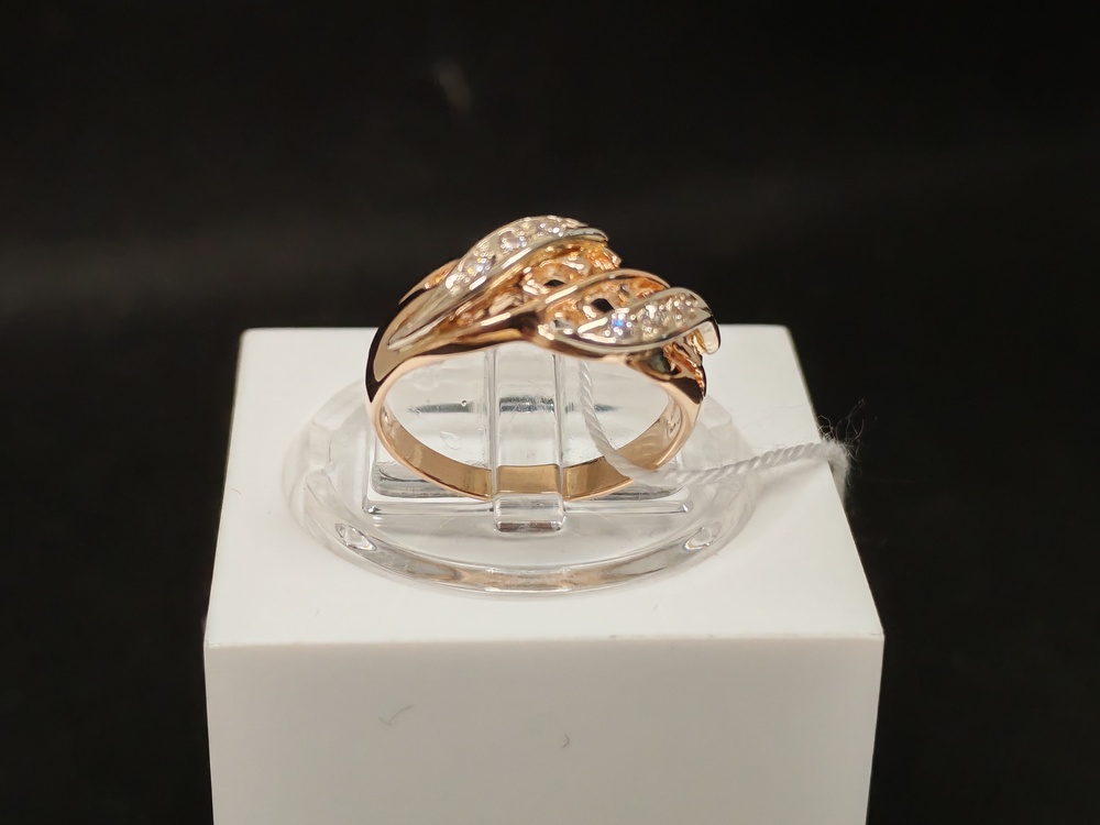 КОЛЬЦО С КАМНЯМИ (Au 585)