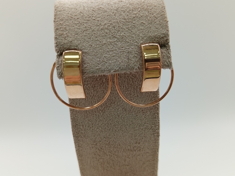 СЕРЬГИ БЕЗ КАМНЯ (Au 585)