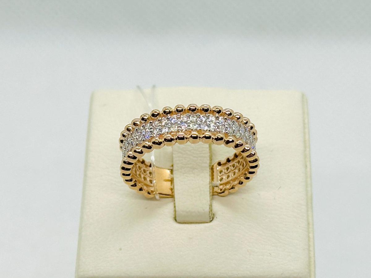 КОЛЬЦО С КАМНЯМИ (Au 585)