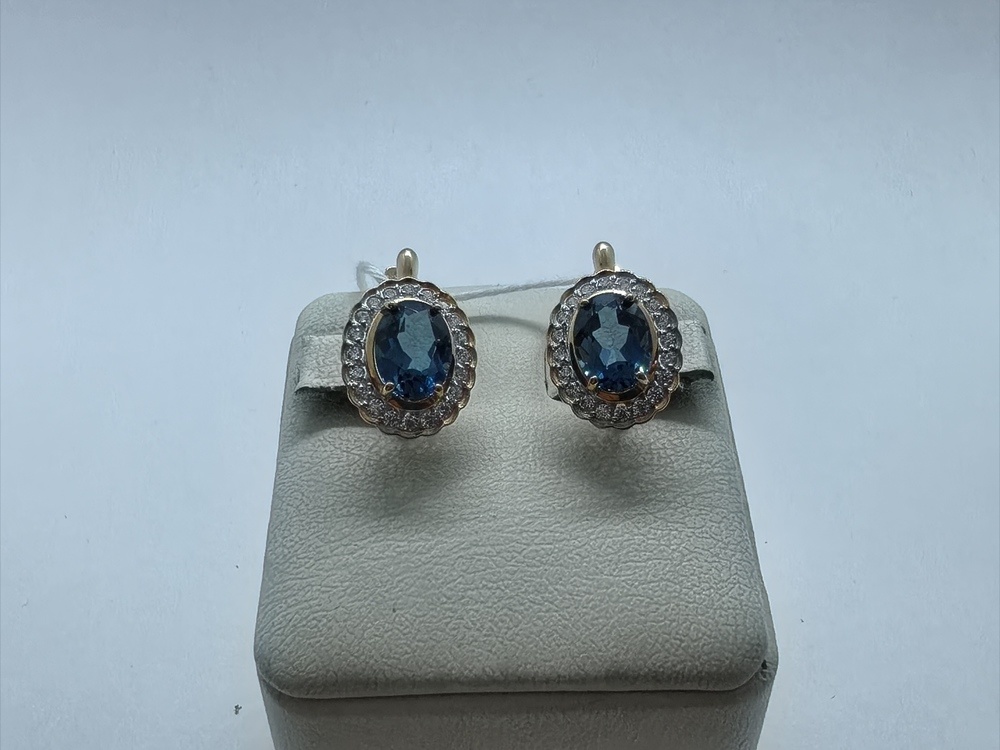 СЕРЬГИ С КАМНЯМИ (Au 585)