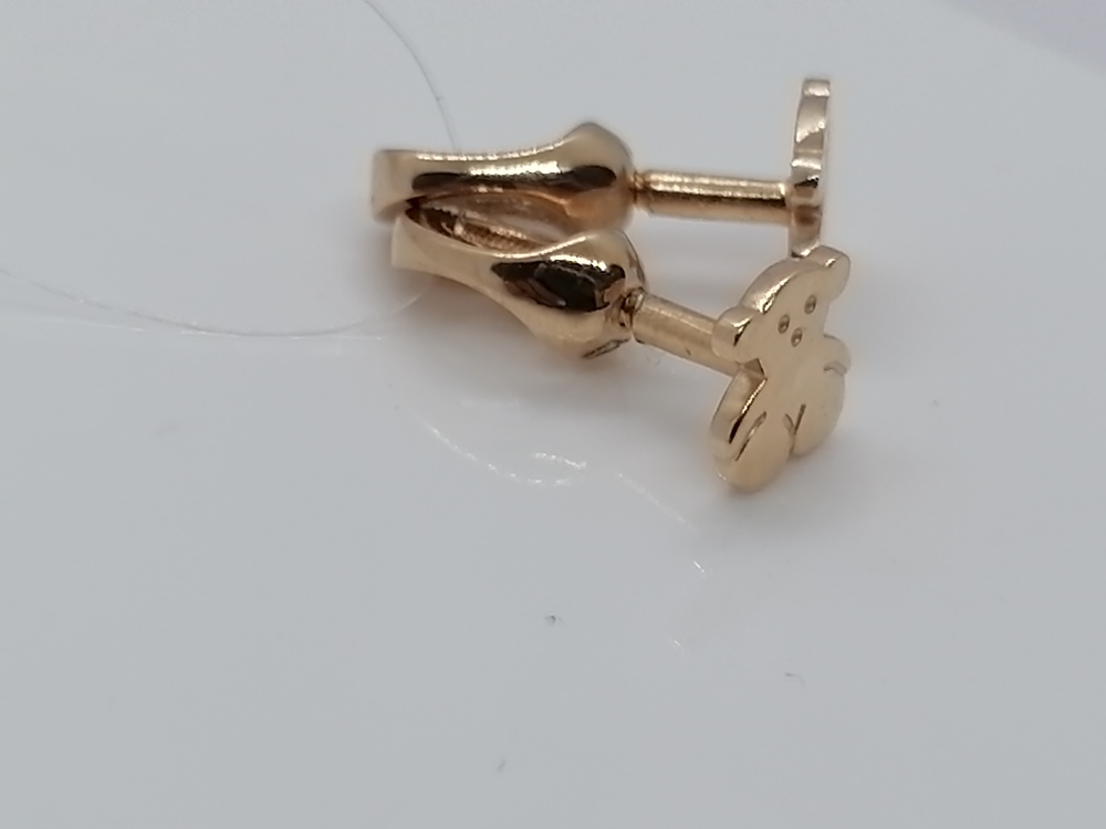 СЕРЬГИ ПУСЕТЫ без камня (Au 585)