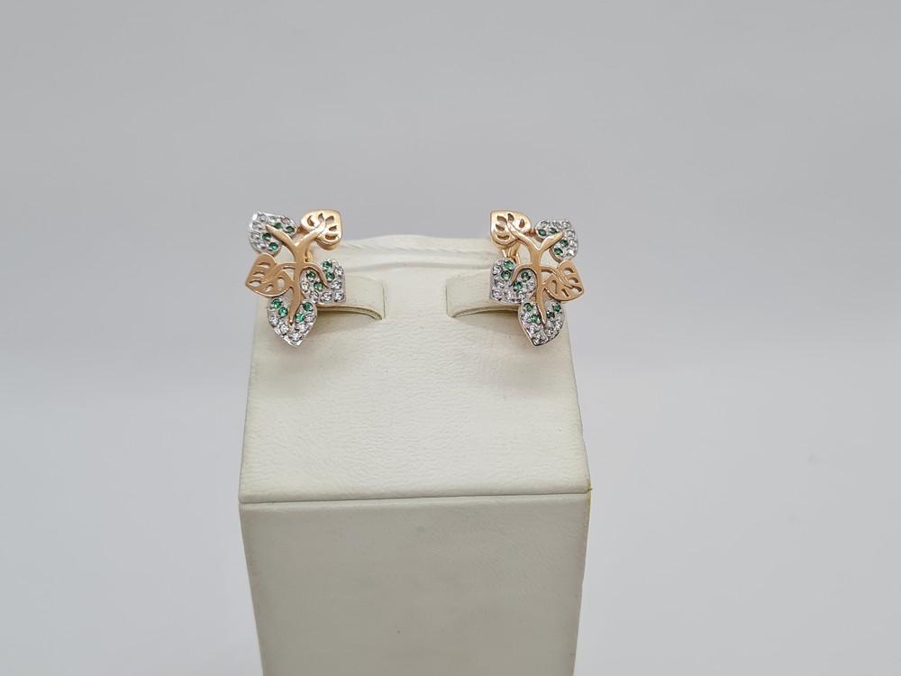 СЕРЬГИ С КАМНЯМИ (Au 585)