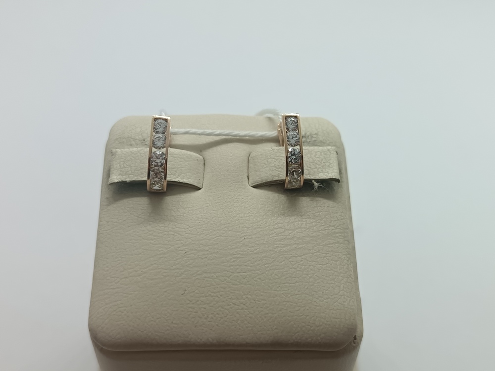 СКМИ585 СЕРЬГИ С КАМНЯМИ (Au 585)