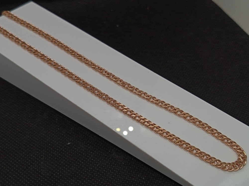 ЦЕПЬ ПУСТОТЕЛАЯ Ромб двойной (Au 585)