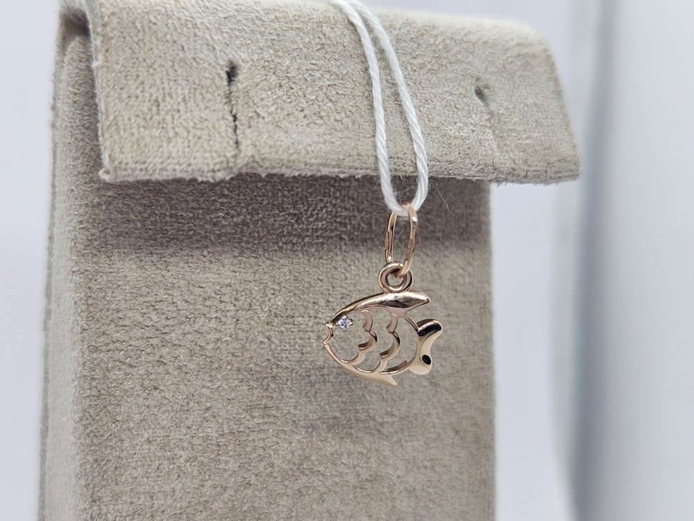 ПОДКМ585 ПОДВЕСКА С КАМНЕМ (Au 585)