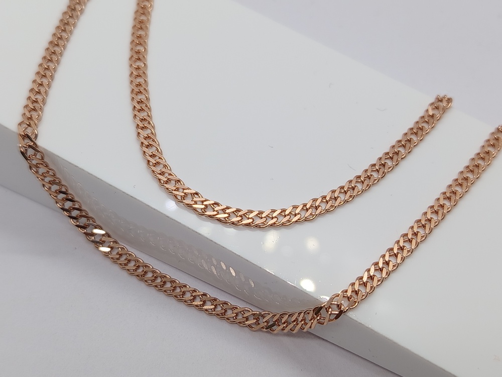 ЦЕПЬ ПОЛНОВЕСНАЯ Ромб двойной (Au 585)