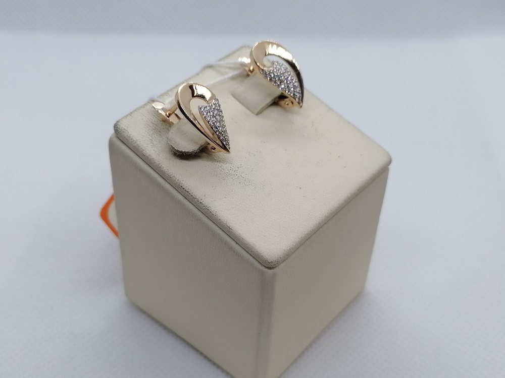 СКМИ585 СЕРЬГИ С КАМНЯМИ (Au 585)