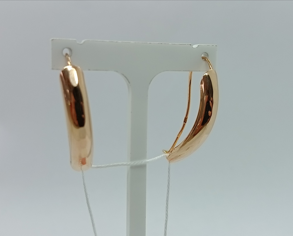 СБКМ585 СЕРЬГИ БЕЗ КАМНЯ (Au 585)