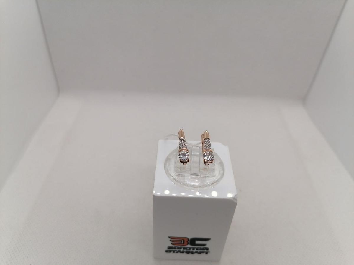 СКМИ585 СЕРЬГИ С КАМНЯМИ (Au 585)