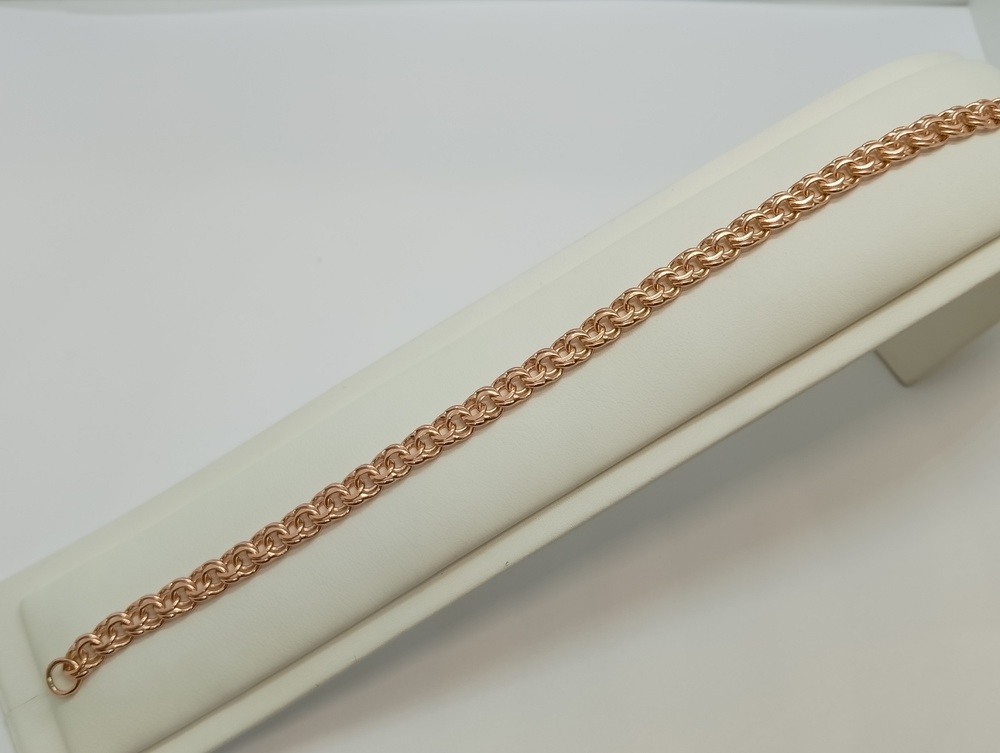 БЛБ585 БРАСЛЕТ ПОЛНОВЕСНЫЙ Бисмарк (Au 585)