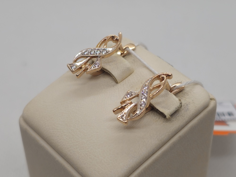 СЕРЬГИ С КАМНЯМИ (Au 585)