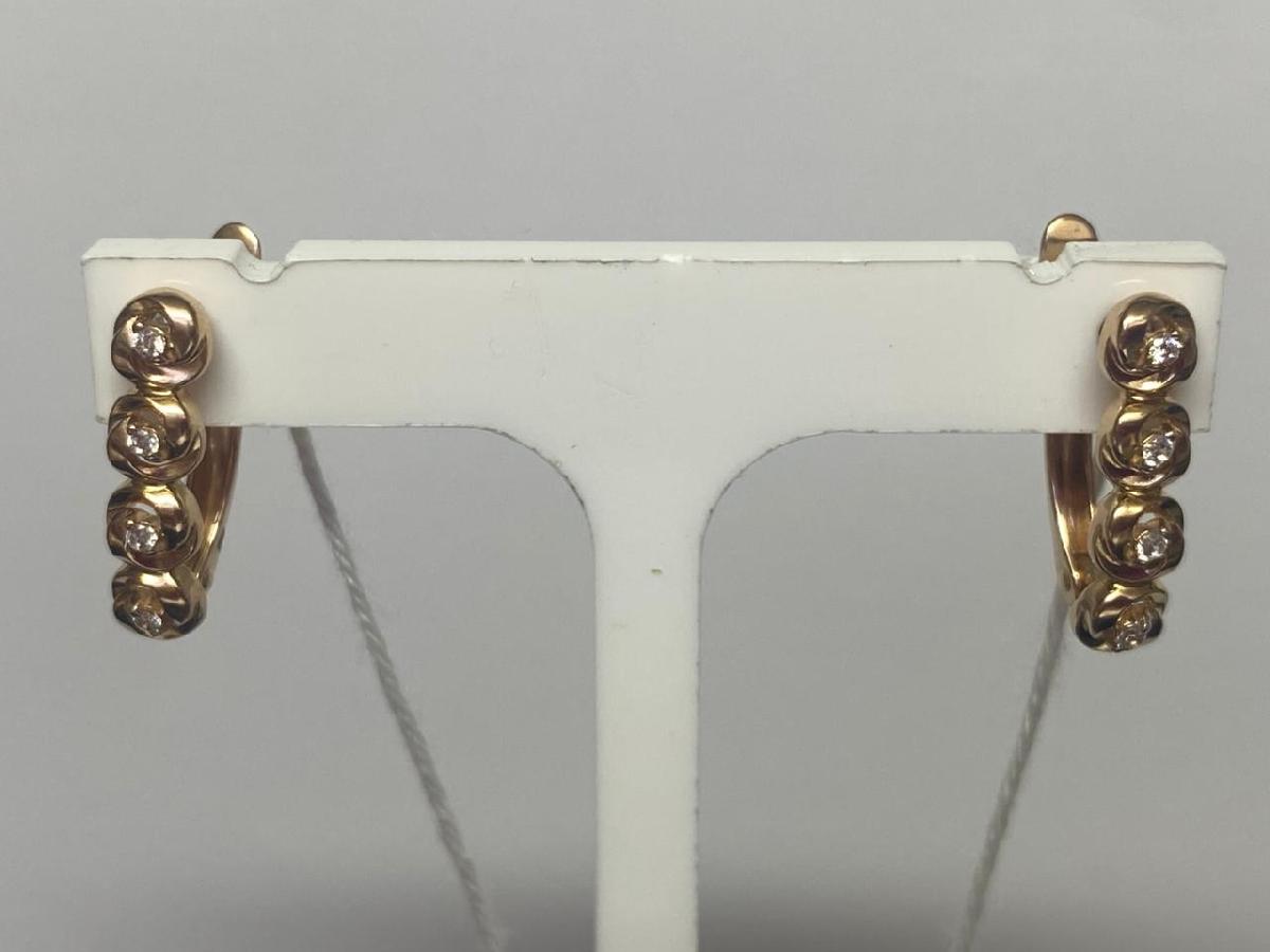 СКМИ585 СЕРЬГИ С КАМНЯМИ (Au 585)