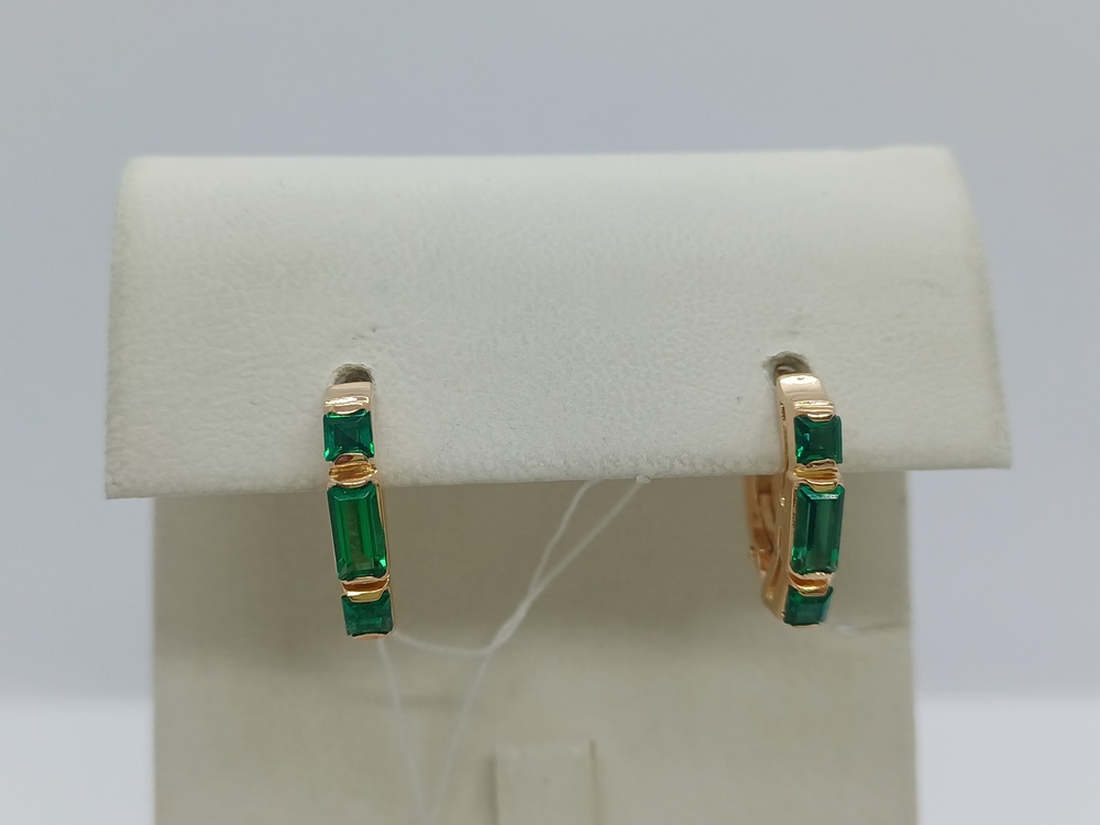 СКМИ585 СЕРЬГИ С КАМНЯМИ (Au 585)