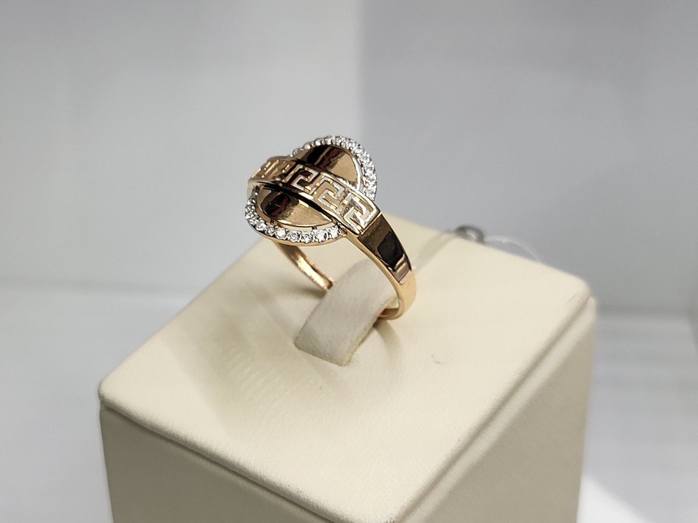 КОЛЬЦО С КАМНЯМИ (Au 585)