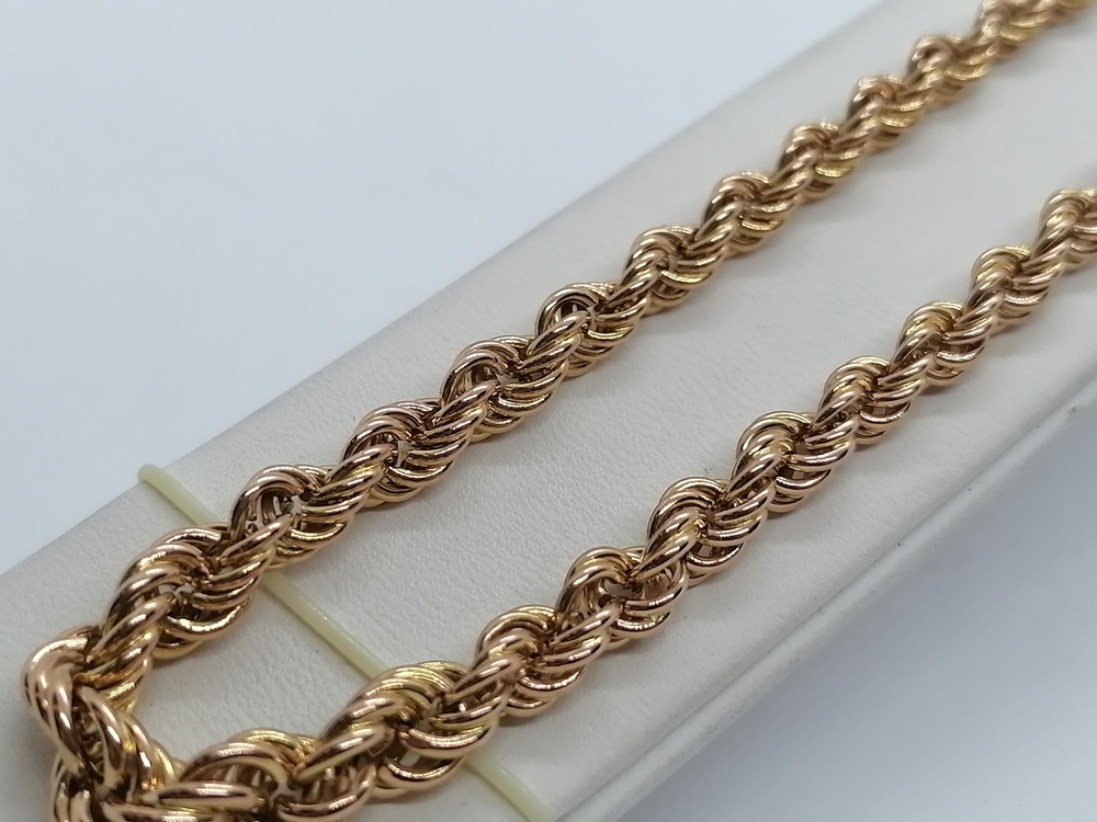 ЦЛВР585 ЦЕПЬ ПОЛНОВЕСНАЯ Веревка (Au 585)