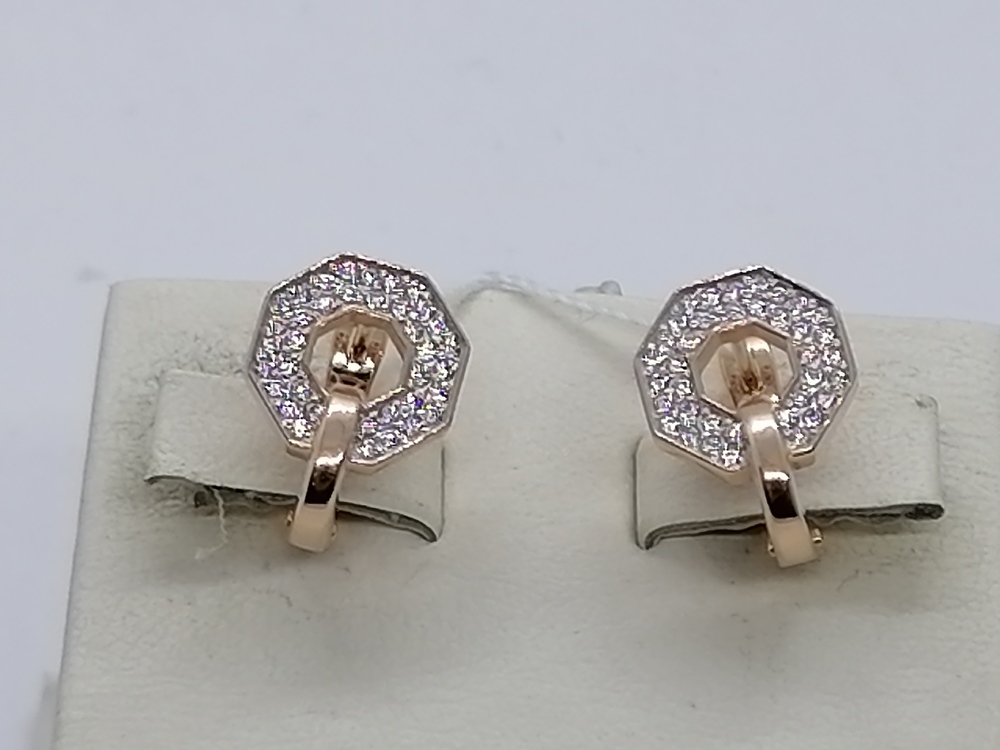 СЕРЬГИ С КАМНЯМИ (Au 585)