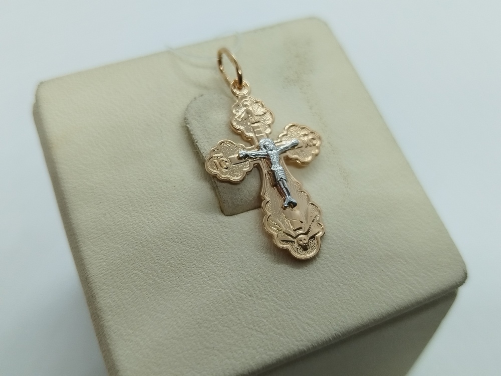 ПОДВЕСКА КРЕСТ без камня (Au 585)