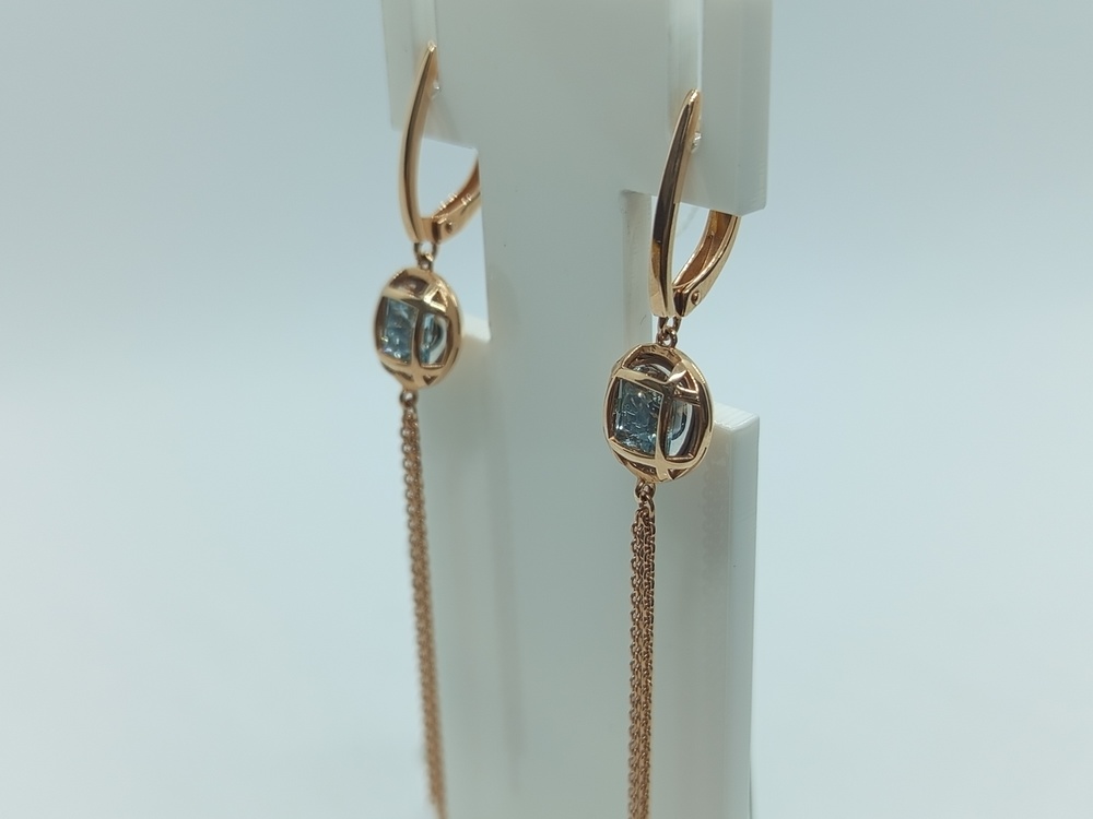 СЕРЬГИ ТОПАЗ (Au 585)