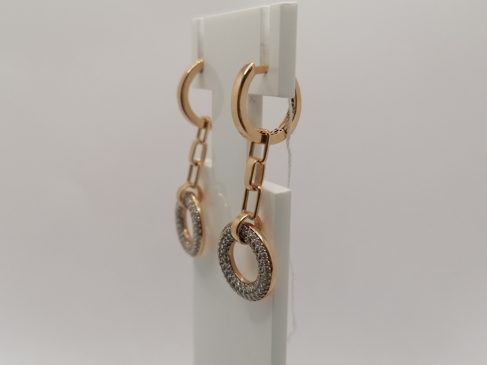 СЕРЬГИ С КАМНЯМИ (Au 585)