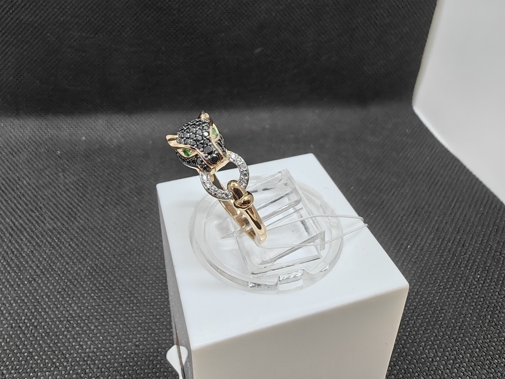 КОЛЬЦО С КАМНЯМИ (Au 585)