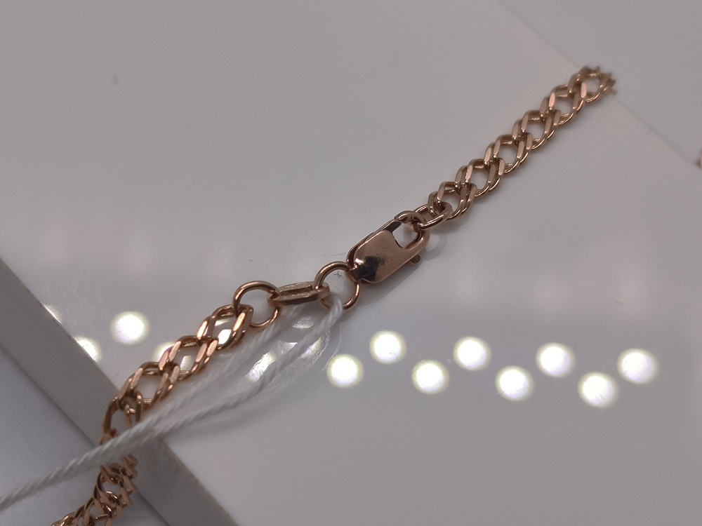 ЦЕПЬ ПОЛНОВЕСНАЯ Ромб двойной (Au 585)