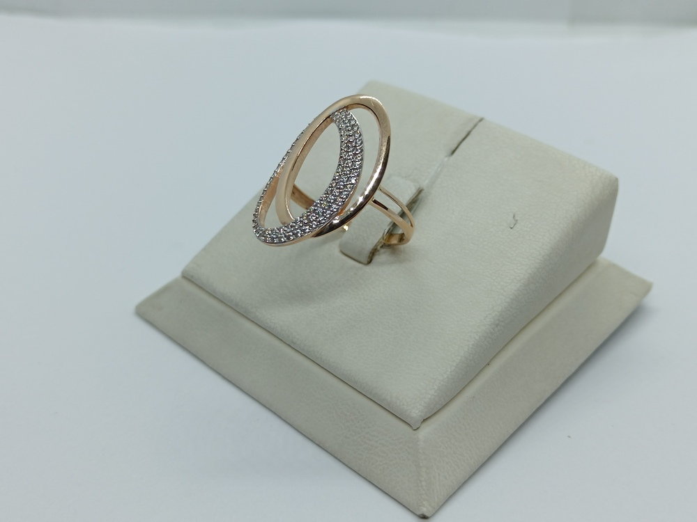 КОЛЬЦО С КАМНЯМИ (Au 585)