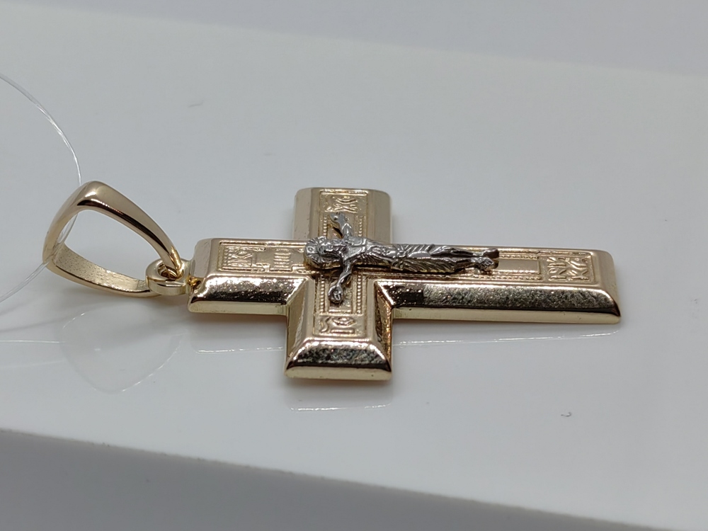 ПОДВЕСКА КРЕСТ без камня (Au 585)