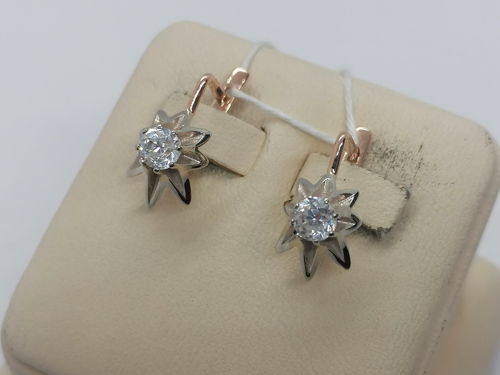 СКМ585 СЕРЬГИ С КАМНЕМ (Au 585) СКМ585 СЕРЬГИ С КАМНЕМ (Au 585)