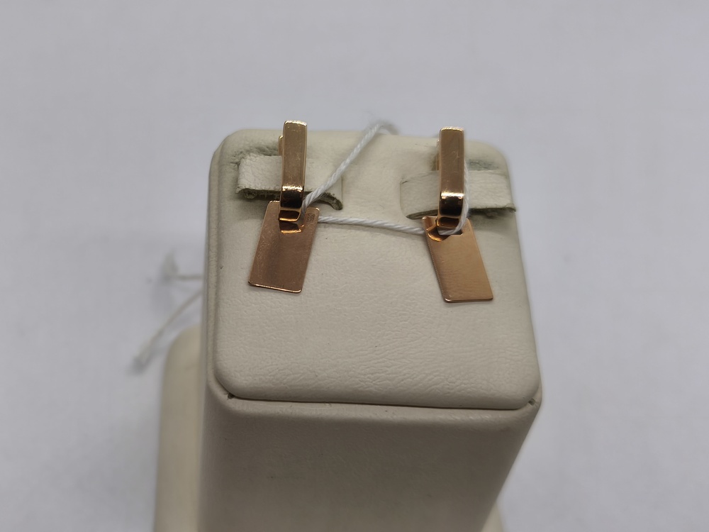 СЕРЬГИ БЕЗ КАМНЯ (Au 585)