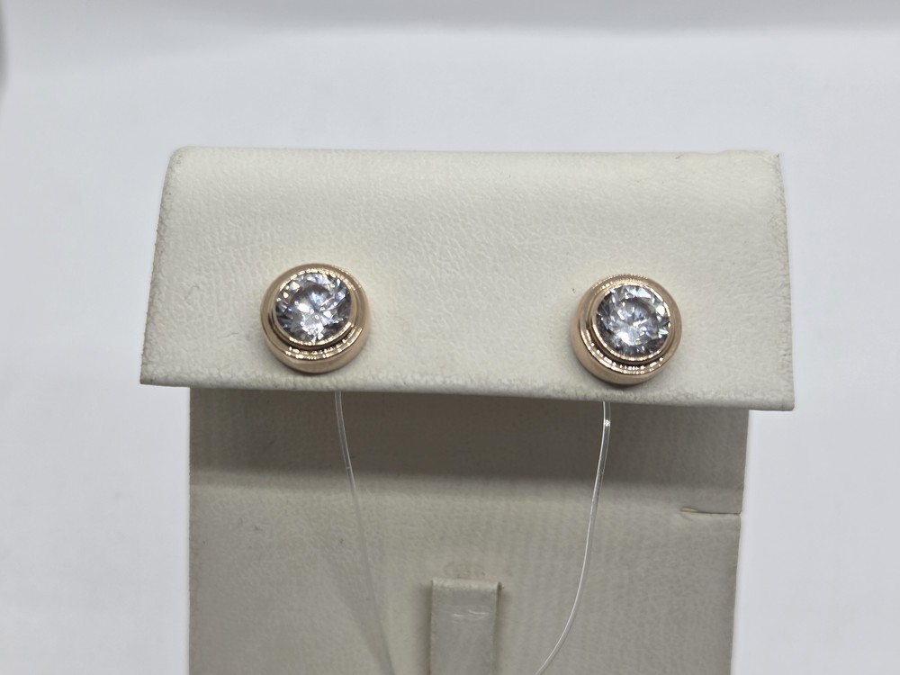 СЕРЬГИ ПУСЕТЫ с камнями (Au 585)