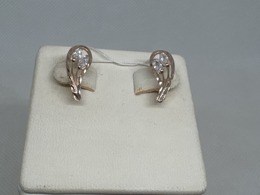 СКМИ585 СЕРЬГИ С КАМНЯМИ (Au 585)