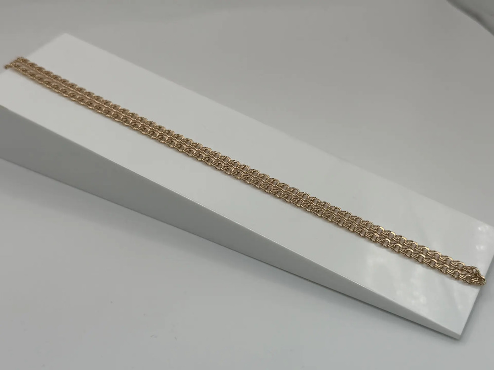 ЦЕПЬ ПУСТОТЕЛАЯ Бисмарк (Au 585)