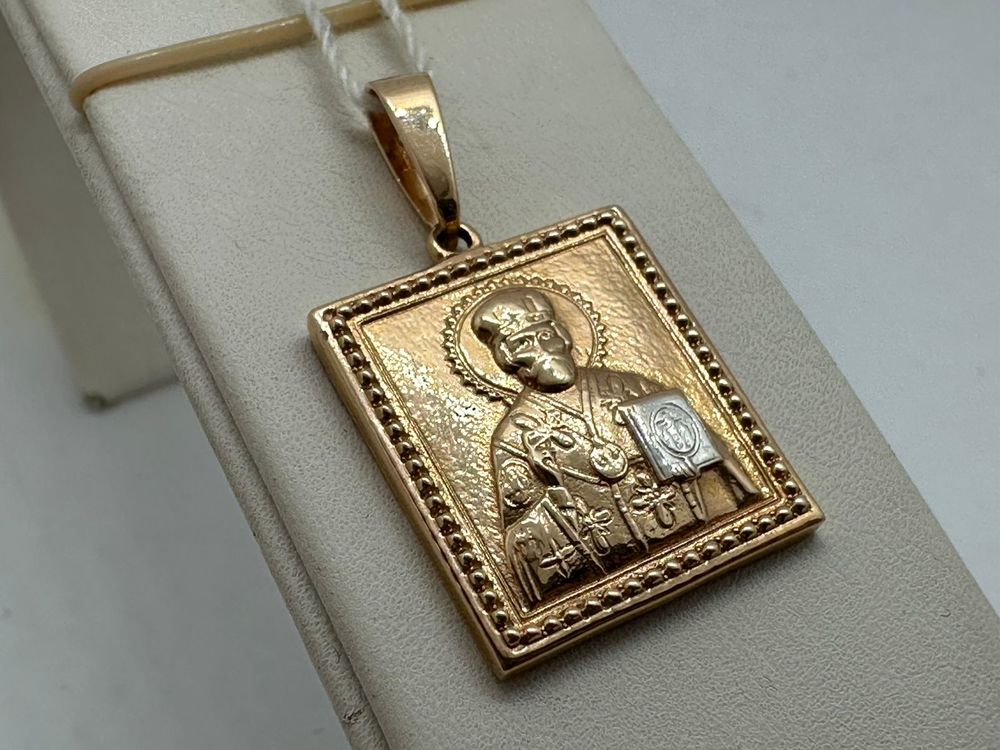 ПИ-272_au ПОДВЕСКА ИКОНА без камня (Au 585)
